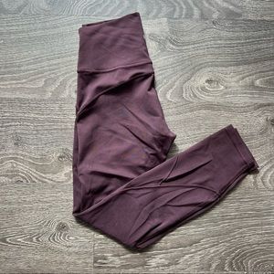 Lululemon high-rise 7/8 leggings, SZ 4